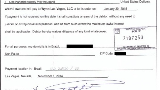 Acusado de corrupção no São Paulo não paga dívida e Wynn Las Vegas vai à Justiça