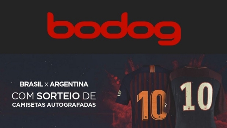 Bodog vai sortear camisas autografadas por Neymar e Messi após Brasil-Argentina