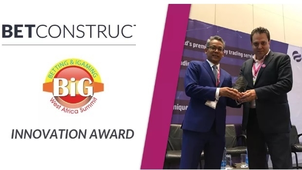 BetConstruct wins the Innovation Award at SBWA 2018