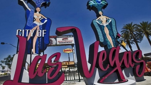 Las Vegas unveils new sign at gateway to Downtown