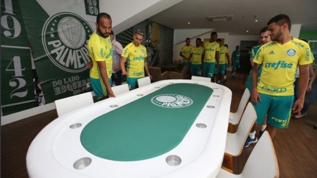 Palmeiras coloca mesa de poker oficial em centro de treinamento