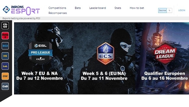 Loteria francesa lança apostas sociais eSports com Sportradar