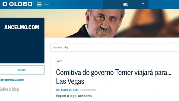 Temer’s delegation would travel to Las Vegas and Europe to "sell" LOTEX