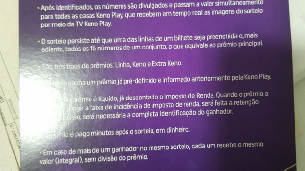 “A Lei do Turfe autoriza que o Jockey Club realize sorteios numéricos em suas subsedes”
