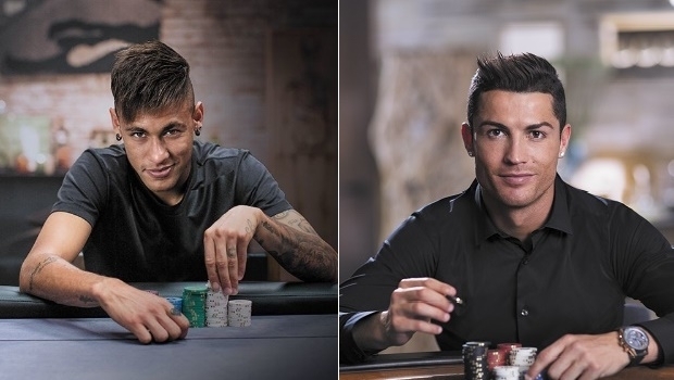 Neymar e Cristiano Ronaldo não farão mais parte do PokerStars