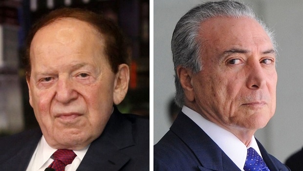 Reunião Adelson-Temer: detalhes exclusivos dos mega cassinos para o Brasil