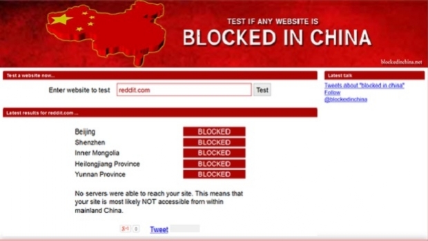 China to start blocking gambling sites