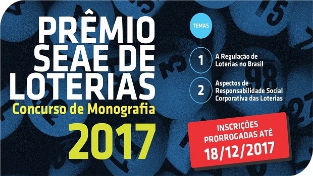 SEAE prorroga as inscrições para o seu concurso de monografias sobre Loterias