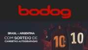 Bodog vai sortear camisas autografadas por Neymar e Messi após Brasil-Argentina