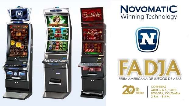 Novomatic gets ready for FADJA’s 20th edition in Bogota