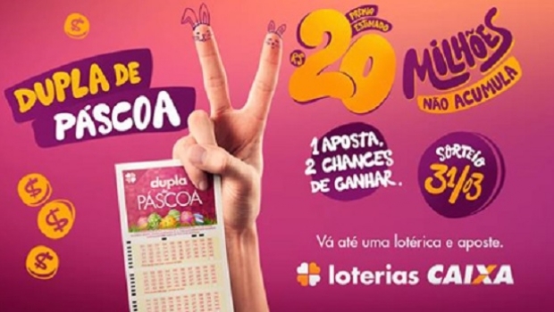 Dupla de Páscoa sorteia R$ 20 milhões e tem apostas exclusivas