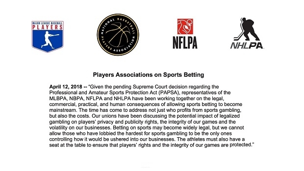 Sindicatos de jogadores entam no debate sobre apostas esportivas nos EUA