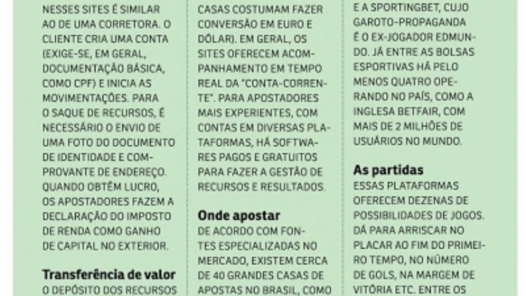 Mercado de apostas esportivas cresce no Brasil perto da Copa do Mundo