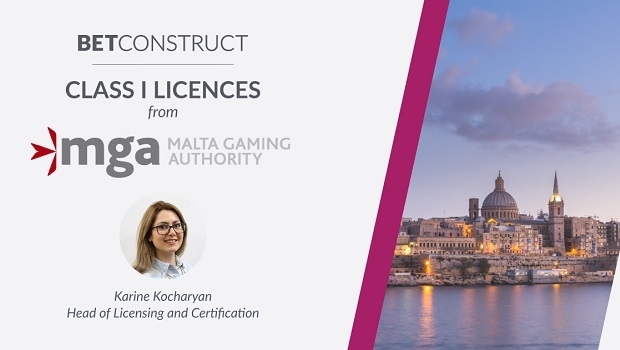 BetConstruct obtained two Class I licences from MGA