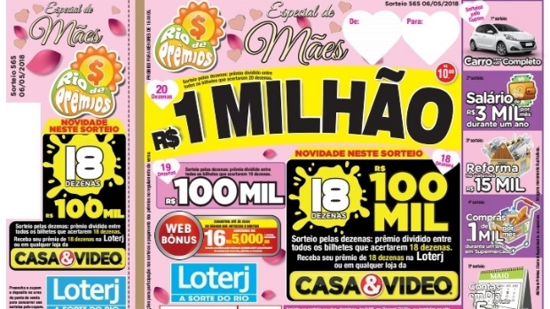 Rio de Prêmios sorteará R$ 1 milhão pelo Dia das Mães