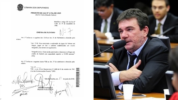 Deputado apresenta emenda para legalizar o Jogo junto com a nova lei de turismo