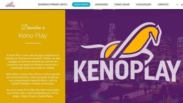 Casa de jogos Keno Play lança seu novo website