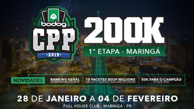 Circuito Paranaense de Poker divulga calendário de 2019 e parceria com a Bodog