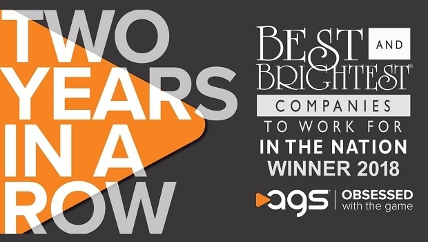AGS ganha prêmio de “Melhores e Mais Brilhantes Empresas para Trabalhar na Nação”