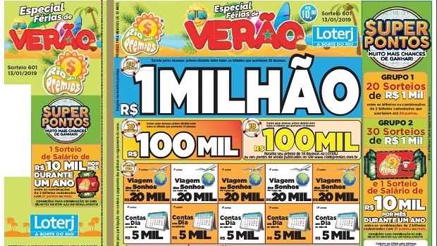 Rio de Prêmios promete fazer ganhador tirar férias das preocupações