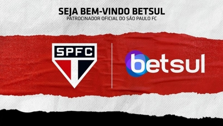 São Paulo estreará patrocínio da casa de apostas Betsul no calção contra o Fortaleza
