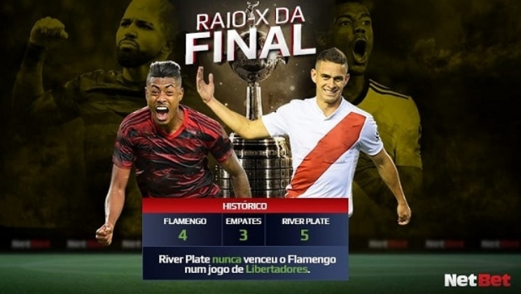 Segundo a NetBet, Flamengo desponta como favorito para a final da Libertadores contra o River