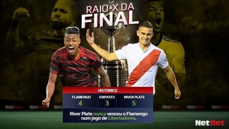 Segundo a NetBet, Flamengo desponta como favorito para a final da Libertadores contra o River