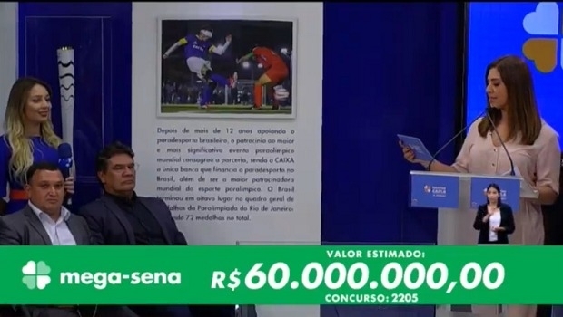 O Subsecretário de Prêmios fiscalizou o sorteio da “milionária” Mega-Sena em São Paulo