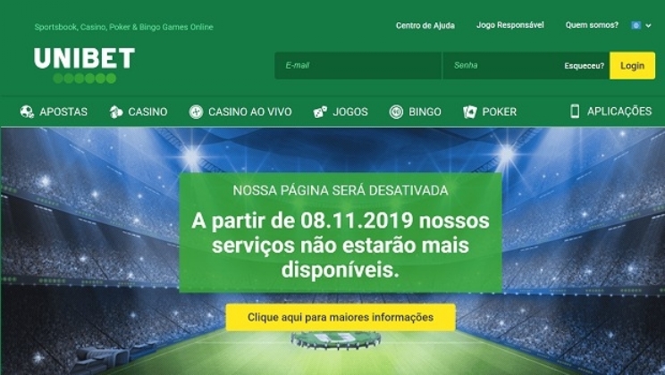 Unibet fecha operação do site para apostadores brasileiros