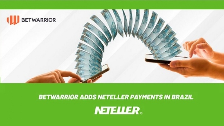 BetWarrior adiciona pagamentos do Neteller no Brasil