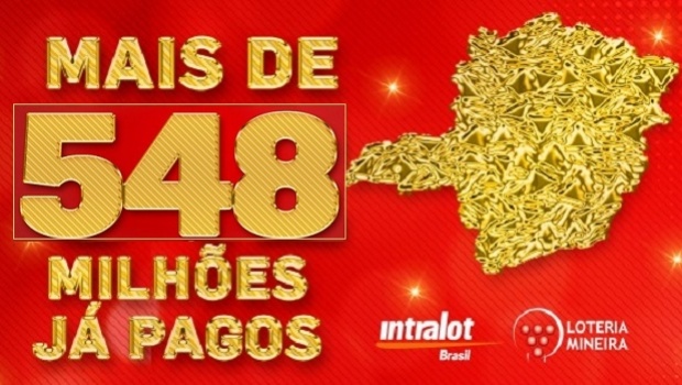 Intralot e Loteria Mineira premiaram mais de 548 milhões de reais em 2019