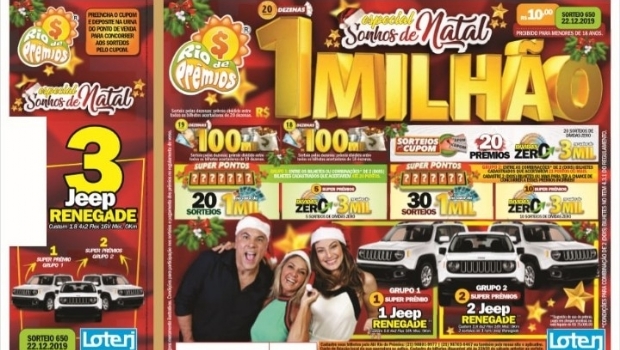 Especial Sonhos de Natal do Rio de Prêmios sorteia R$ 1 milhão