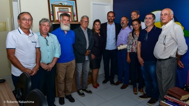 Febralot e SINCOESP se encontram com o deputado Eduardo Bolsonaro