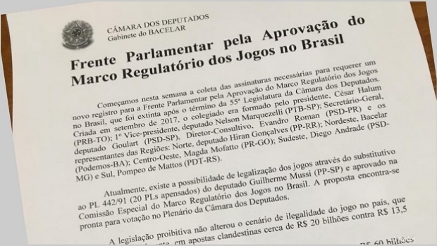 Initiative to collect signatures to re-install Brazilian Pro-Gaming Parliamentary Front began