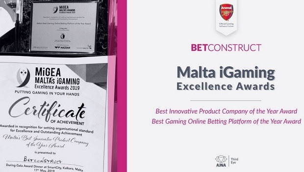 BetConstruct wins two awards at MiGEA ‘19