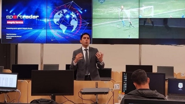 Sportradar ofereceu uma palestra sobre match-fixing para os policiais da Copa América