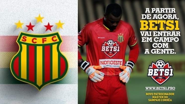 A casa de apostas Bets1 é patrocinadora máster do clube Sampaio Corrêa
