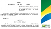 Primeira minuta do decreto para regulamentar o setor das apostas esportivas de Brasil