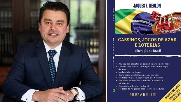 O advogado Jaques Reolon lança seu livro “Cassinos, Jogos de azar e Loterias - Liberação no Brasil”