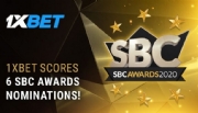 1xBet é nomeado para vários prêmios do SBC Awards