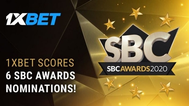 1xBet é nomeado para vários prêmios do SBC Awards