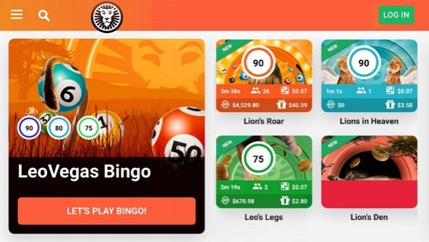 LeoVegas lança bingo como uma nova categoria