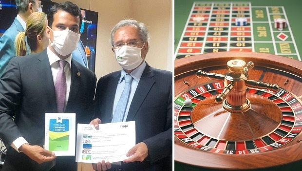 Senador Irajá apresenta seu projeto de cassino-resort ao ministro Paulo Guedes