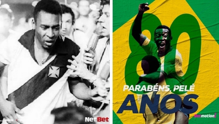 As casas de apostas do Brasil parabenizam Pelé pelos seus 80 anos