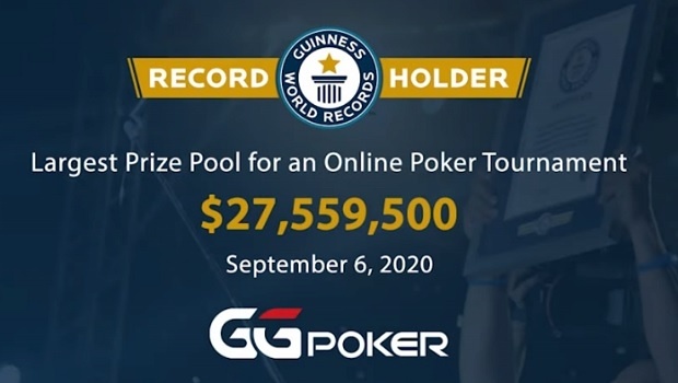 GGPoker quebra recorde Guinness com maior premiação da história do pôquer online