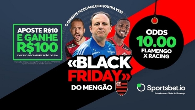 Sportsbet.io lança “Black Friday do Mengão” e paga mais se Flamengo avança na Libertadores