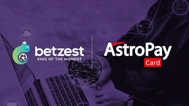 Casa de apostas esportivas BETZEST vai ao ar com o provedor de pagamento AstroPay