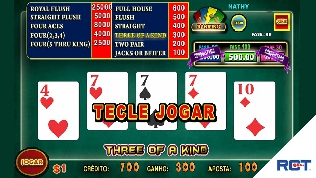 A brasileira RCT Gaming lança o Gold Poker que premia a fidelização dos clientes