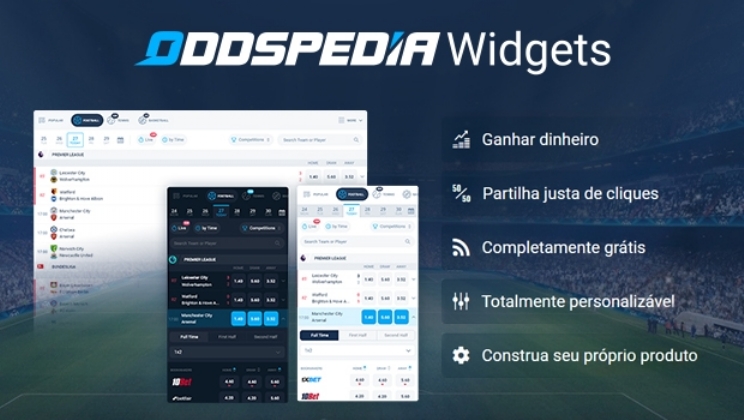 Oddspedia lança widgets de comparação com dados para monetizar o tráfego no Brasil