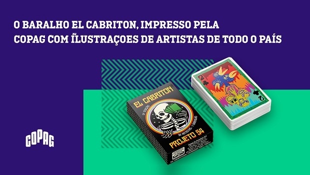 El Cabriton lança baralho exclusivo impresso pela Copag com ilustrações de artistas brasileiros